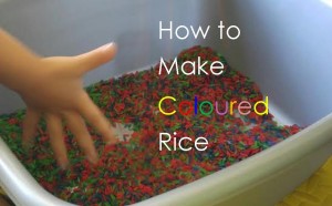 recipe for coloured rice