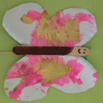 butterfly paper plate glitter