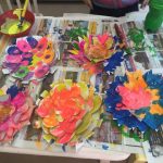 paper plate flowers