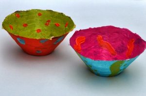 paper mache bowls