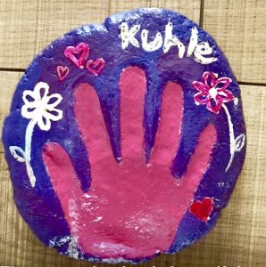 salt dough handprint, mothers day