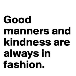 manners