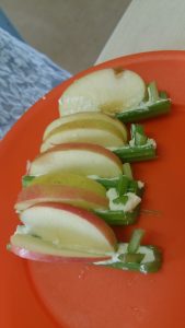 celery apple butterflies